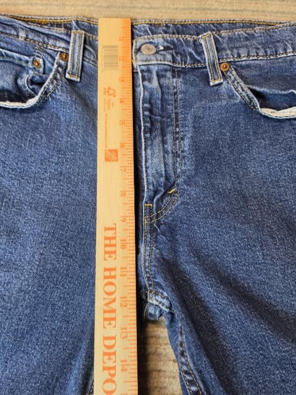 Levis 511 Slim Fit Jeans Mens 36x32 Blue Denim Med Wash Measure 34x31 Do Stretch - Picture 4 of 10